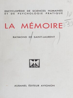 cover image of La mémoire